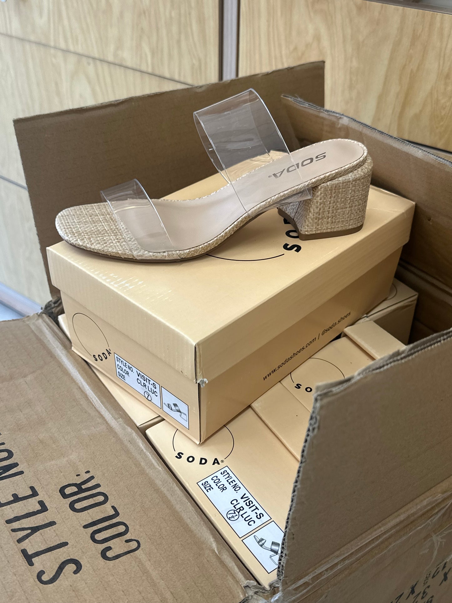 Clear Strap Heel