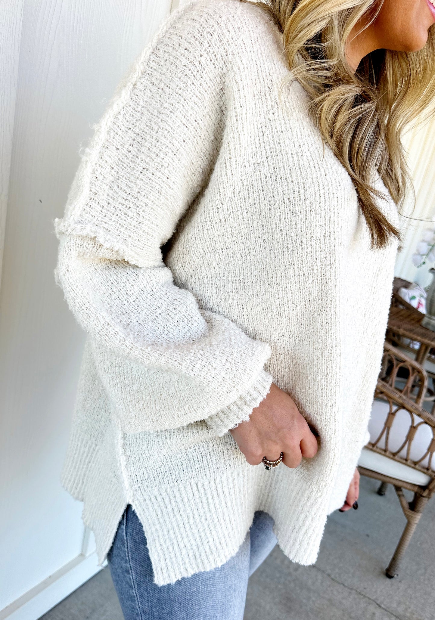 Cream Oversized Sweater
