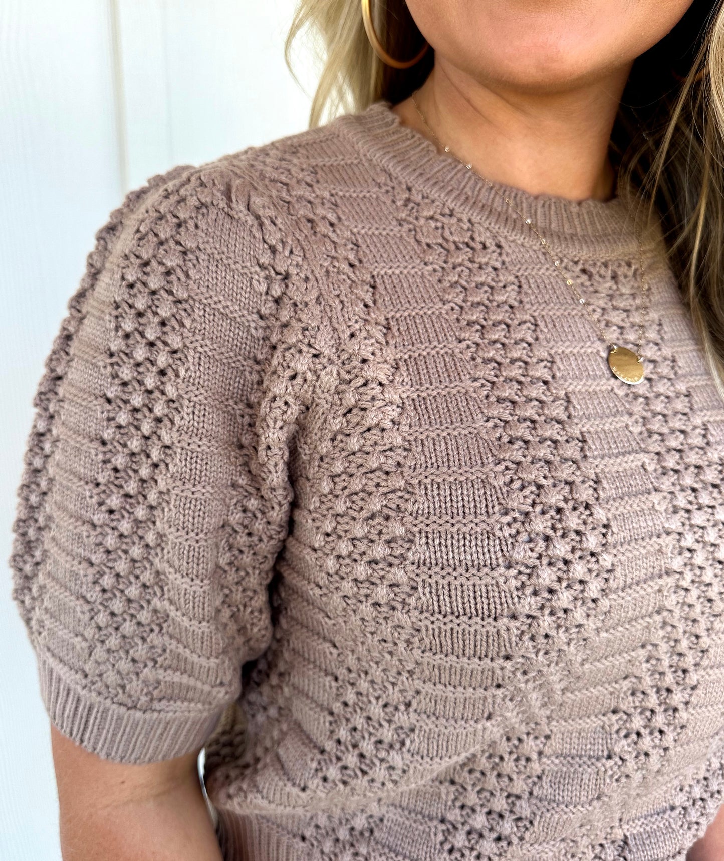 Taupe Sweater Top
