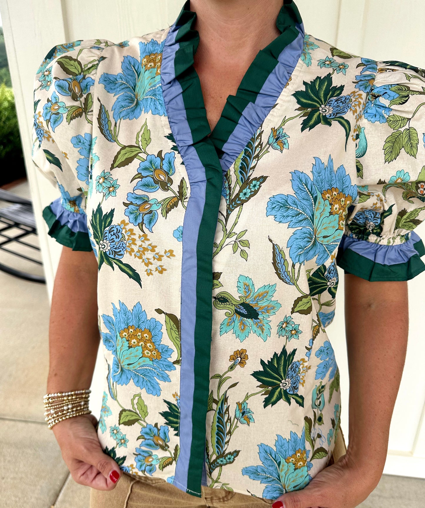 Ercu Multicolor Floral Top