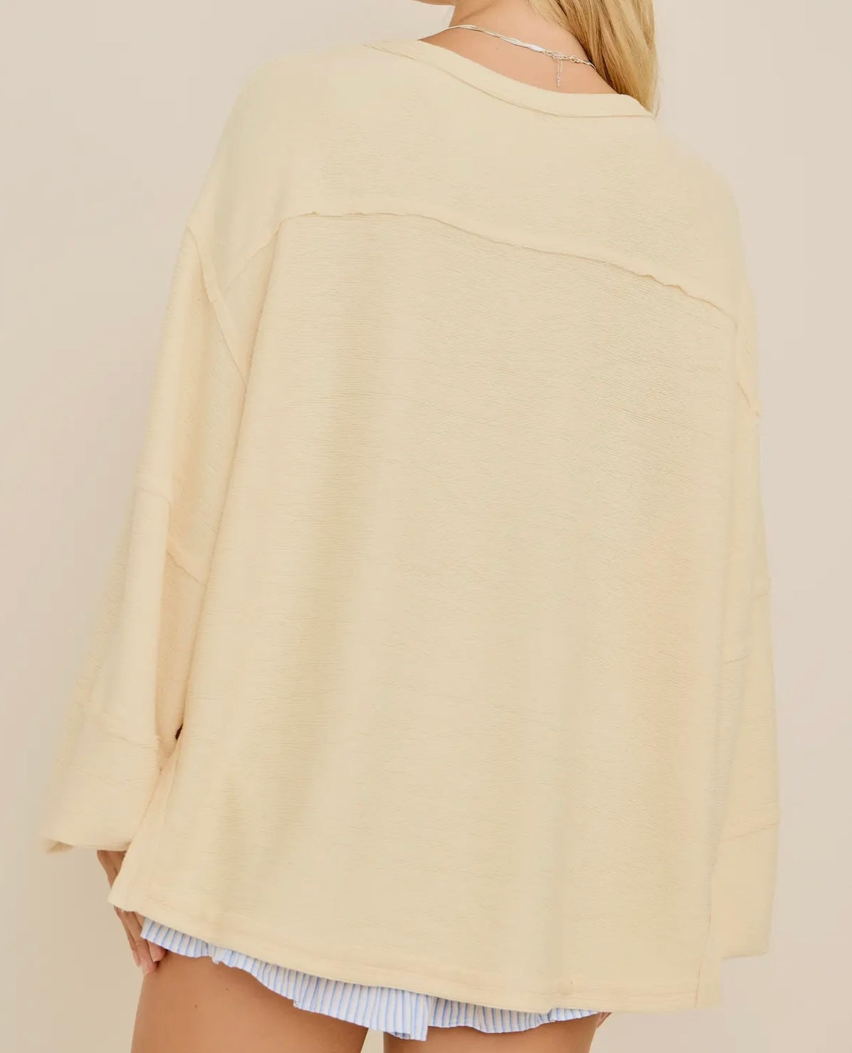 Butter Yellow Crewneck Top