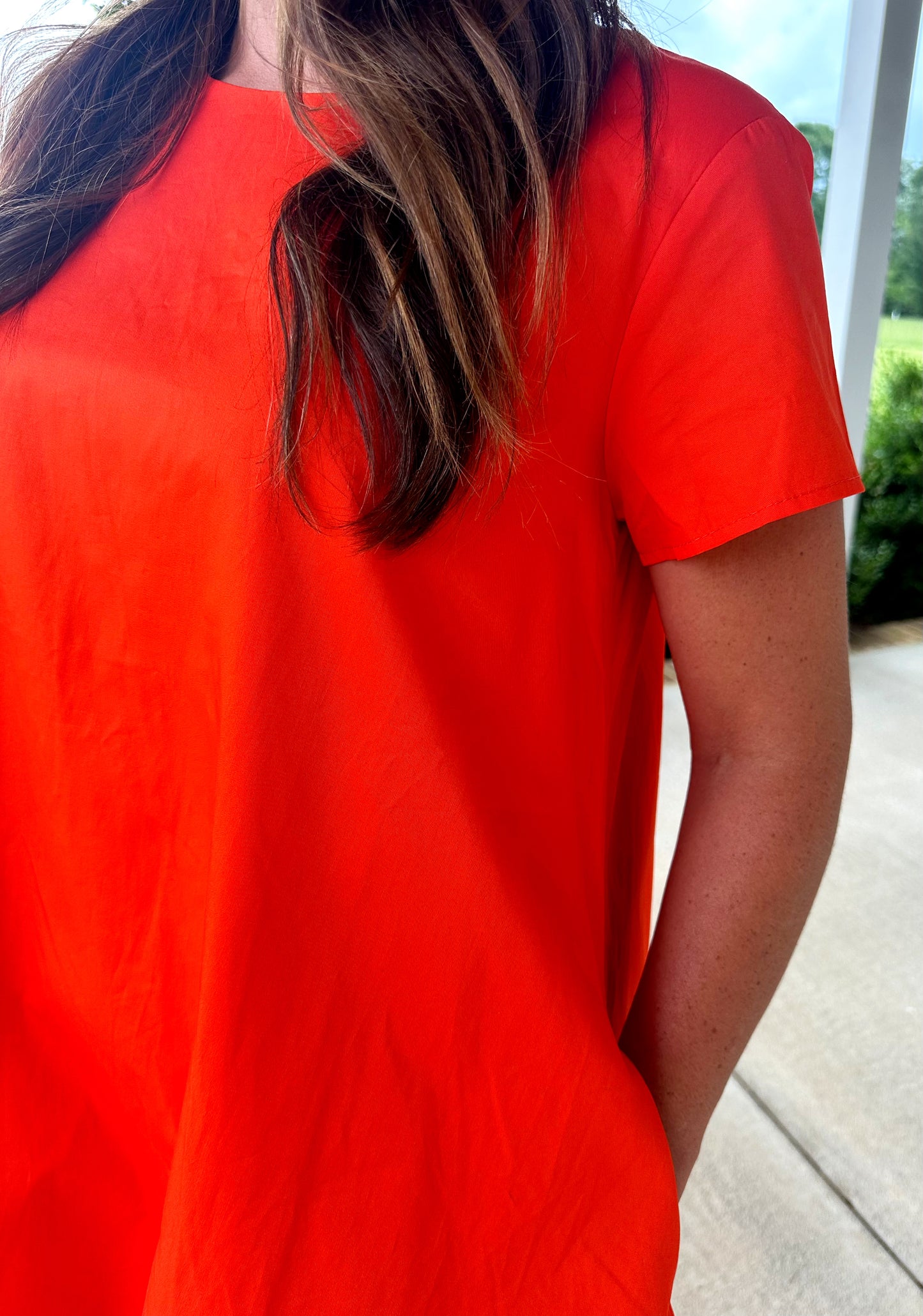 Orange Bubble Dress