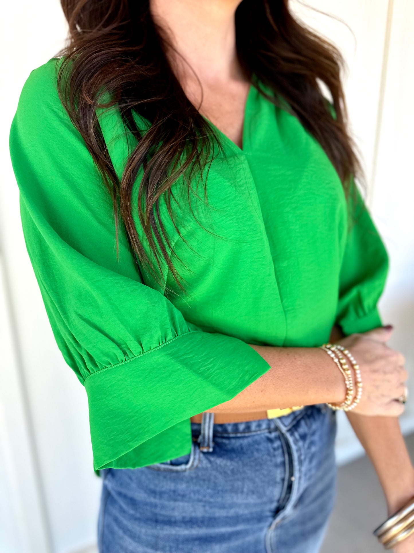 Solid Color 1/2 Sleeve Top (2 Colors)