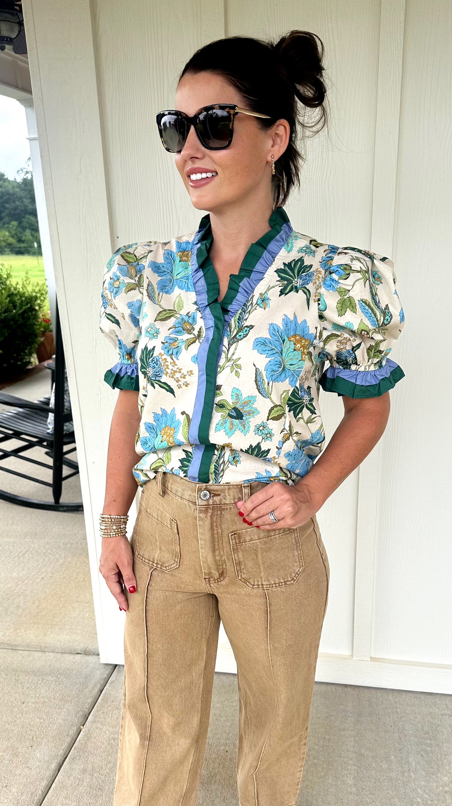 Ercu Multicolor Floral Top