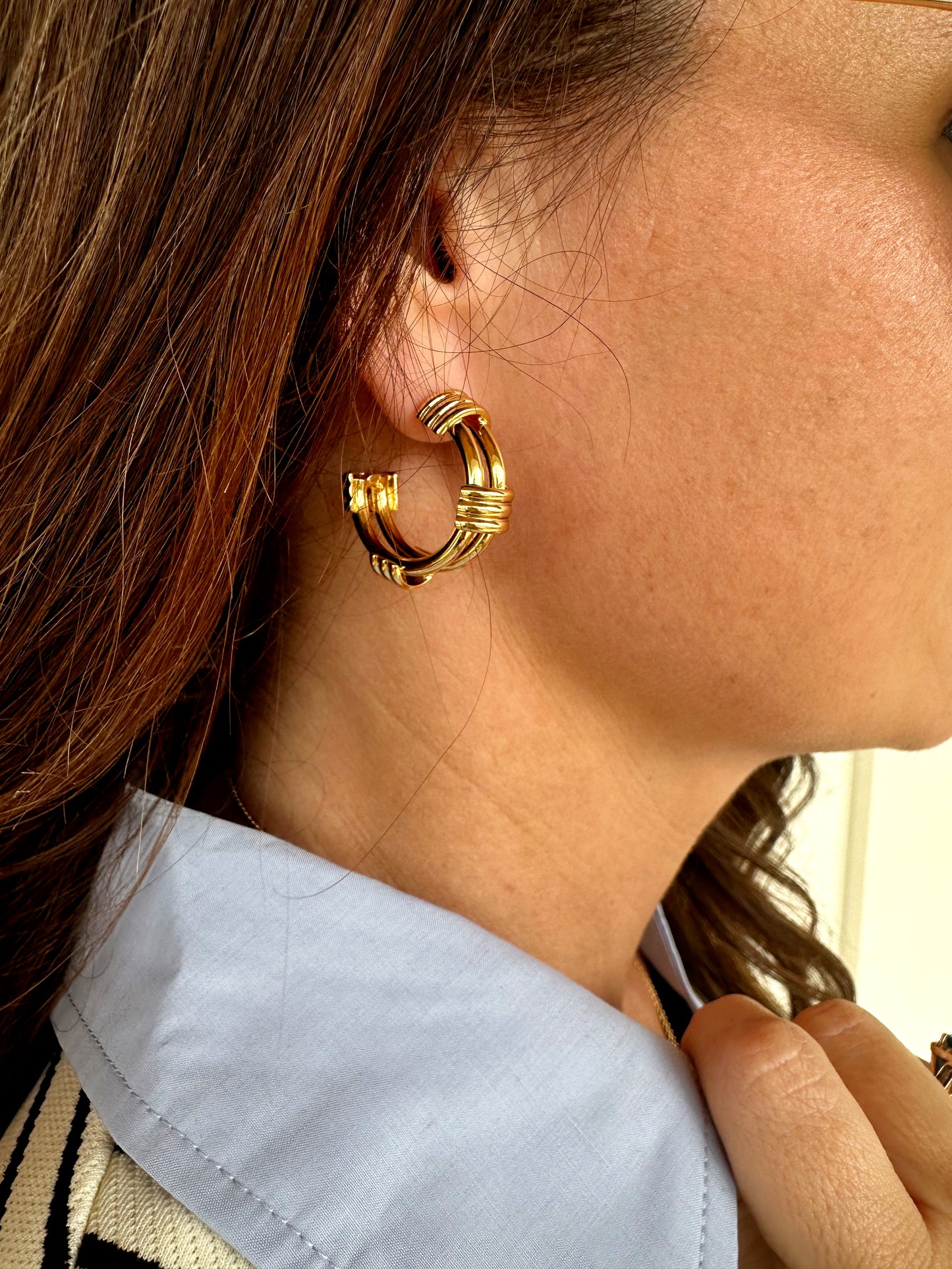 Rope Textured Hoops