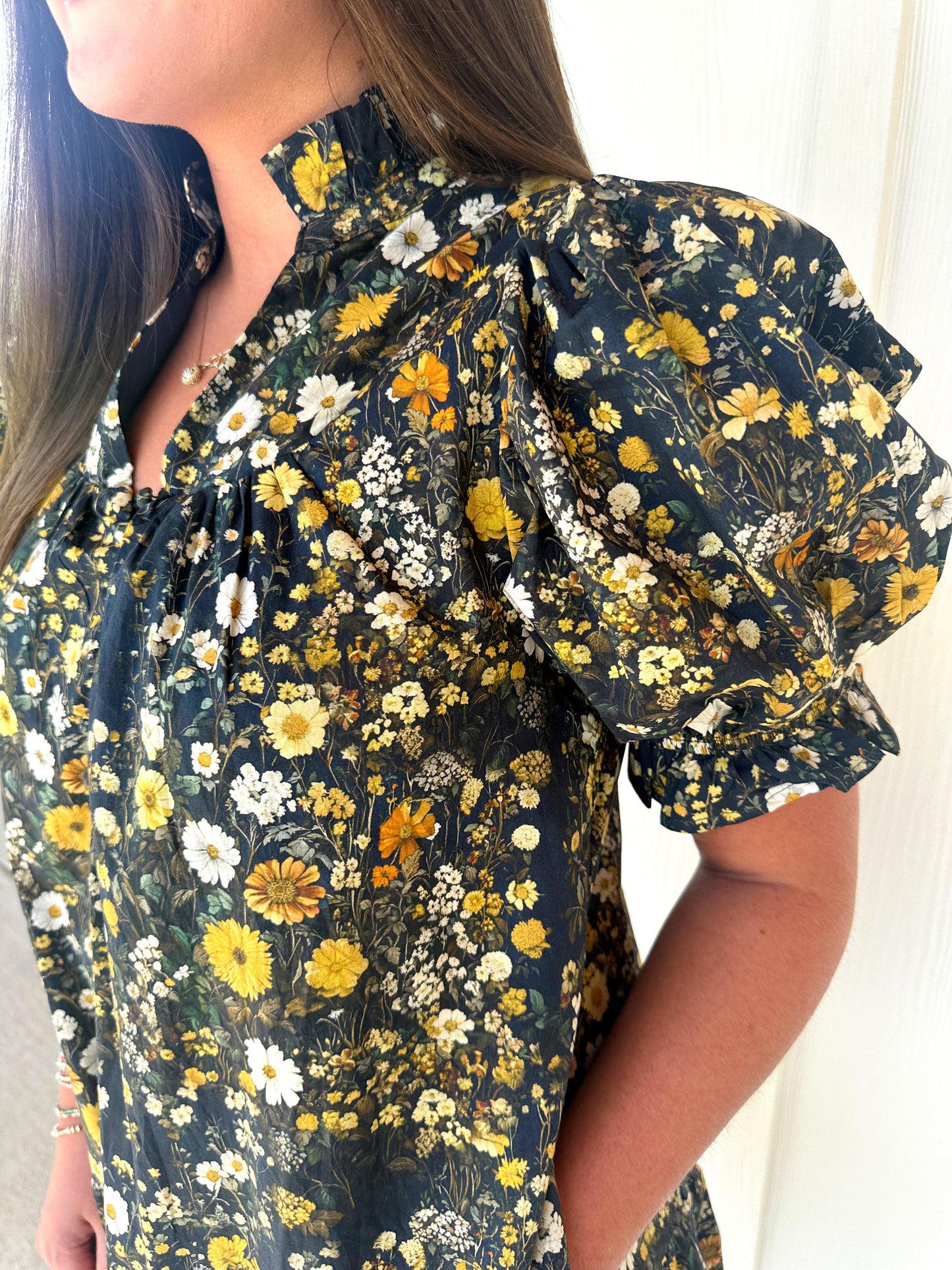 Black Flower Dress