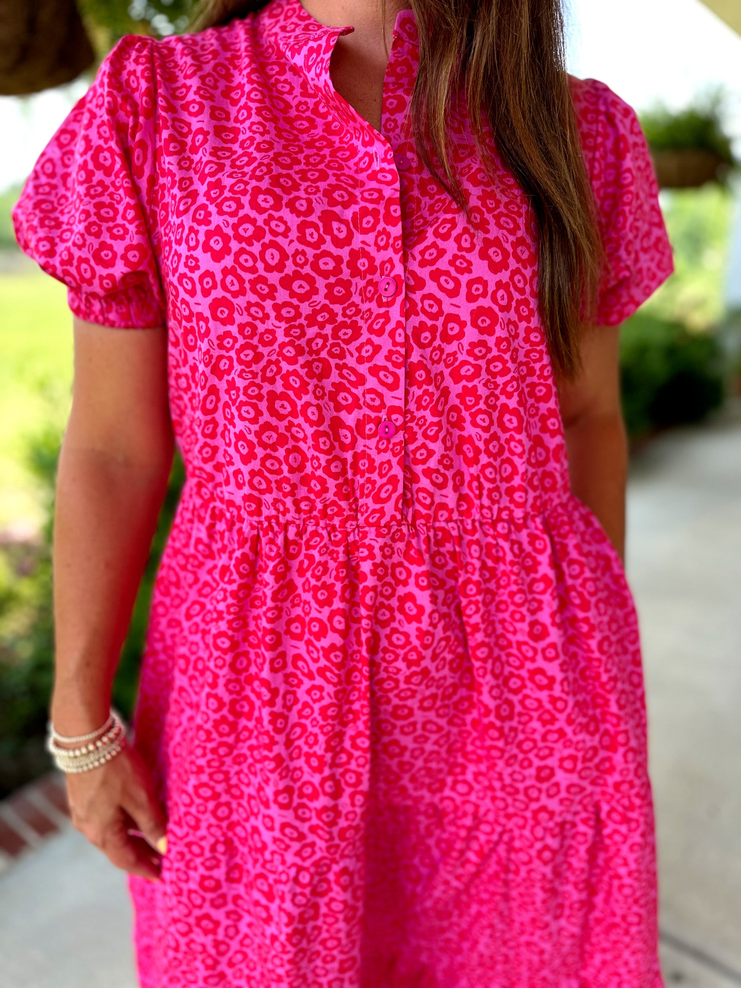 Pink Tiered Maxi Dress