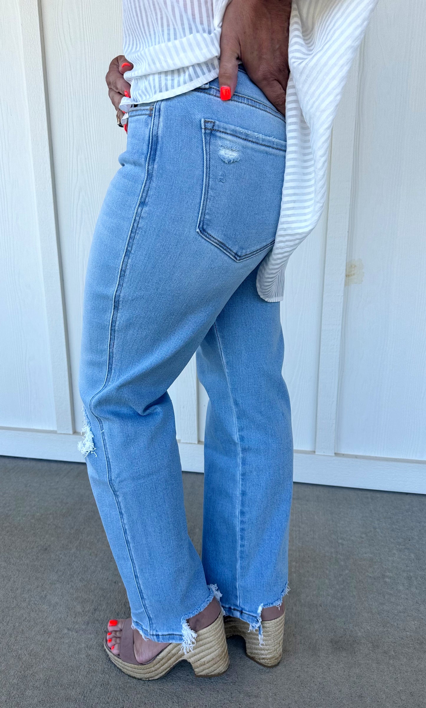 High Rise Regular Straight Jean