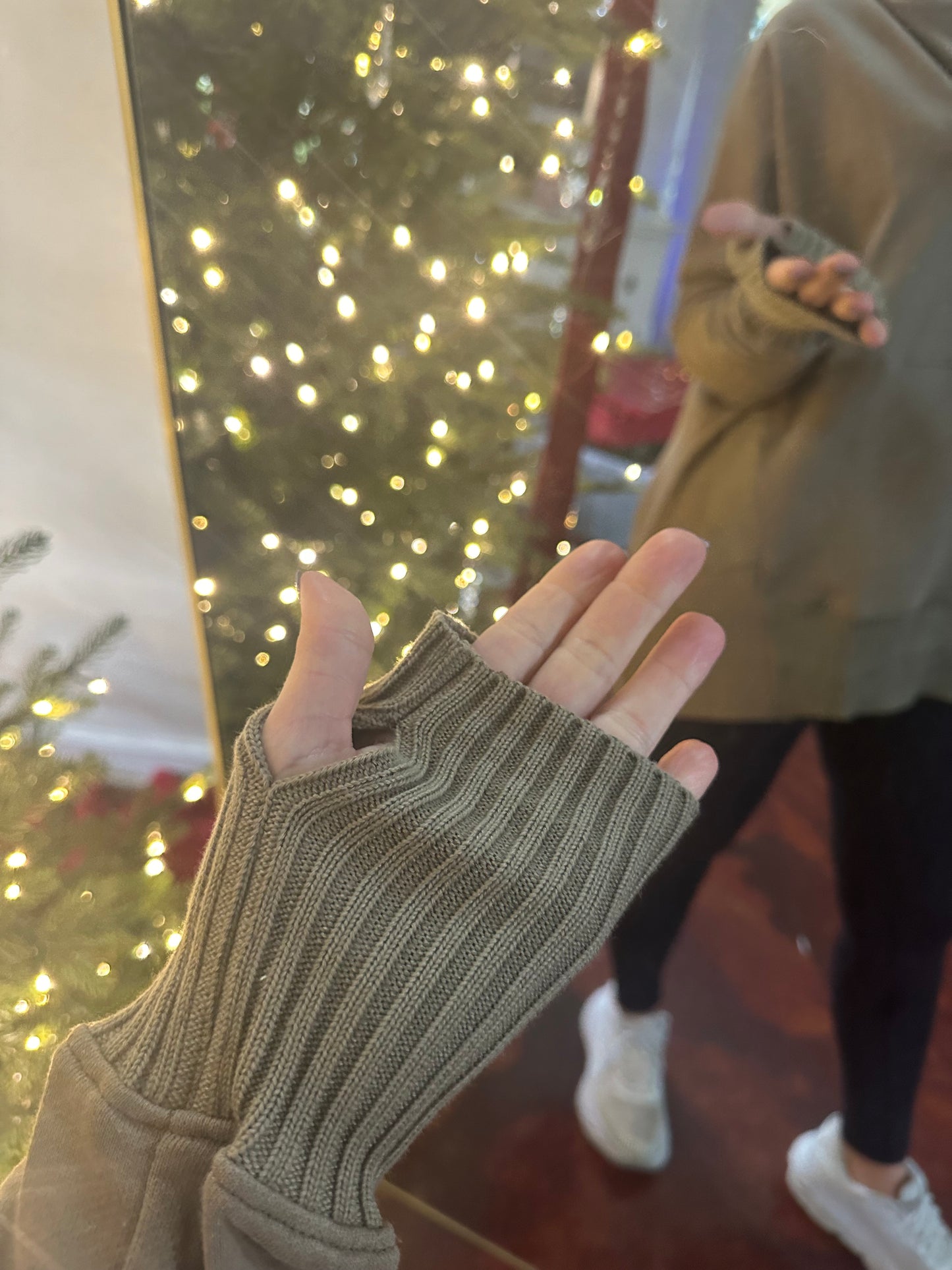 Mocha Button Hoodie Top