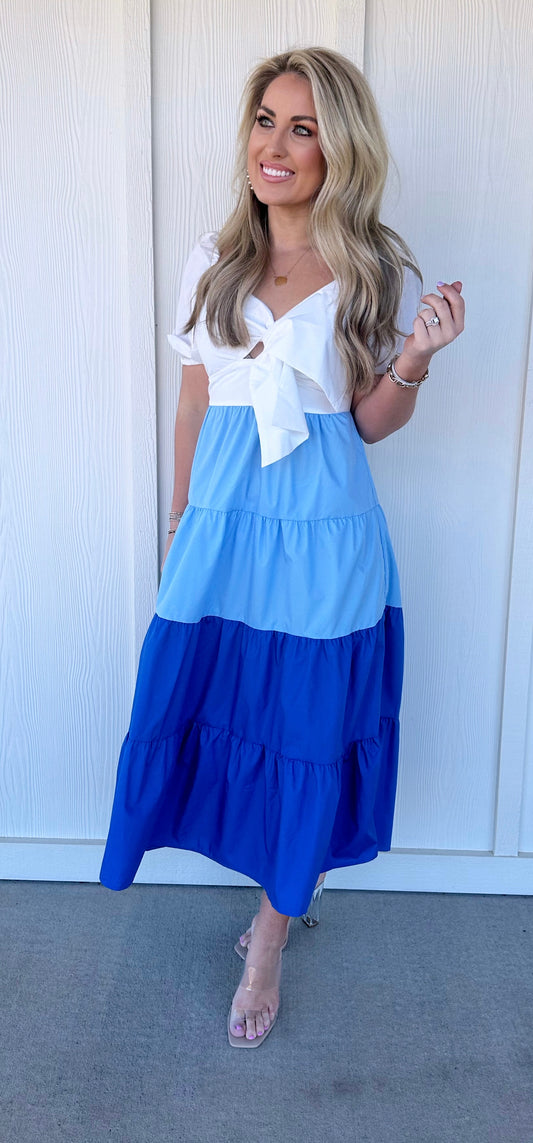 Front Know Ruffle Dress
