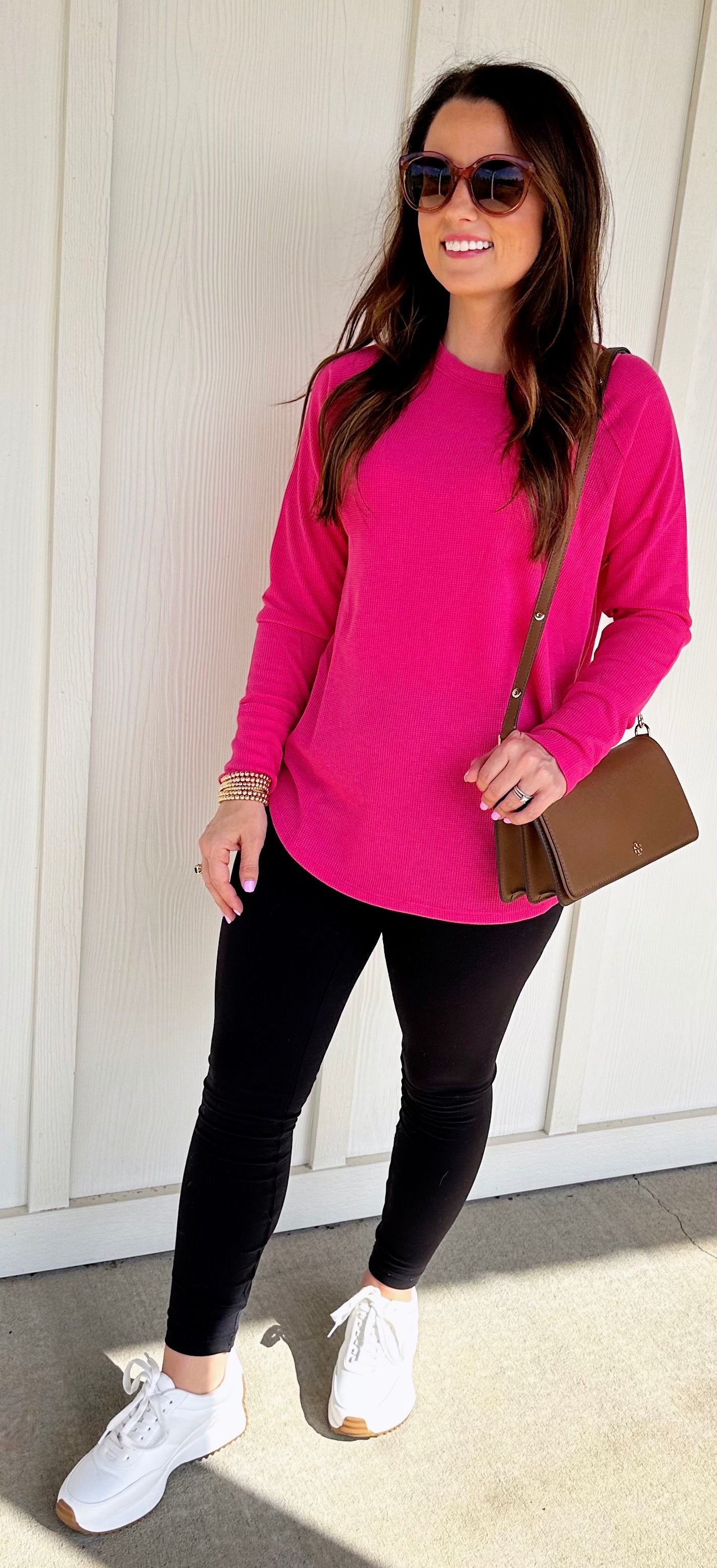 Waffle Long Sleeve Top