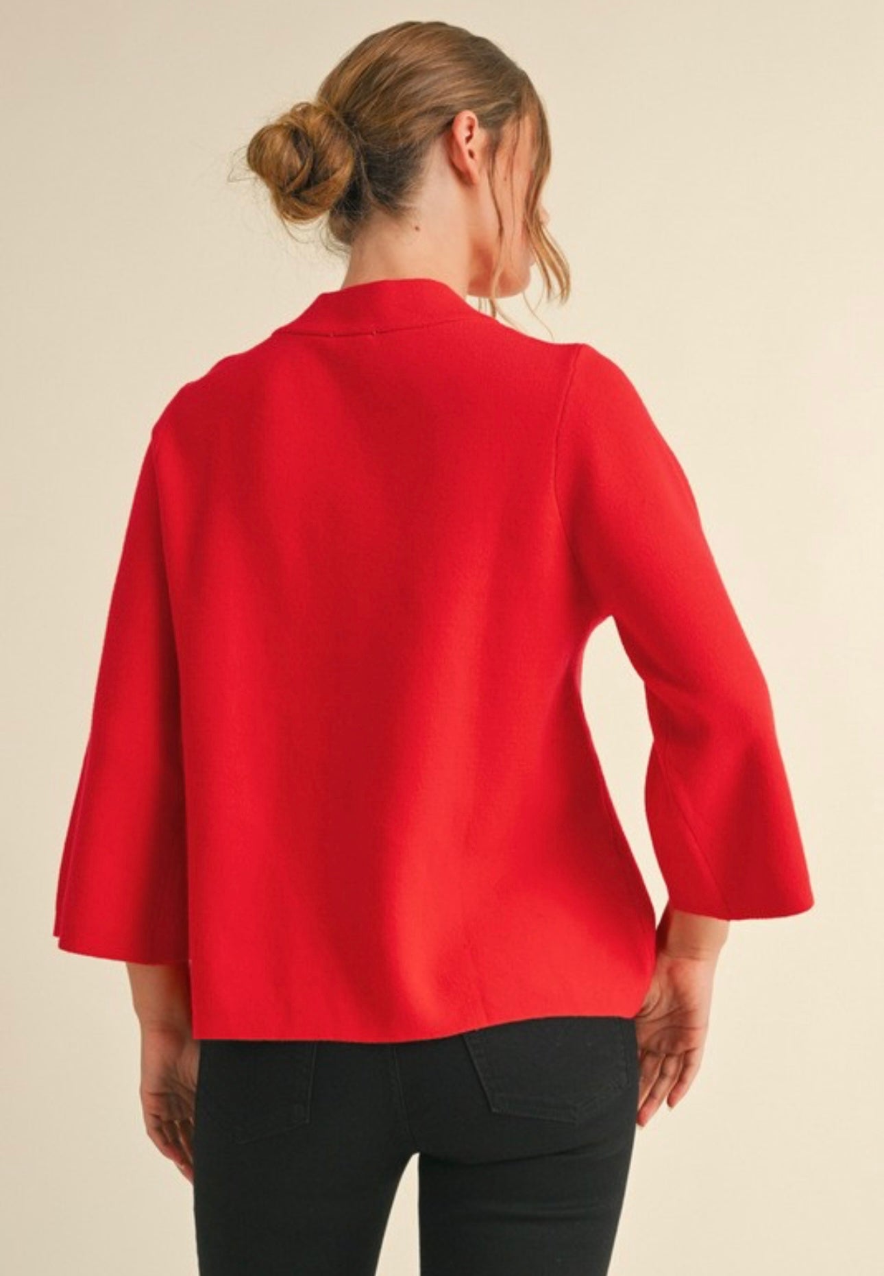 Ivory 3/4 Bell Sleeve Top
