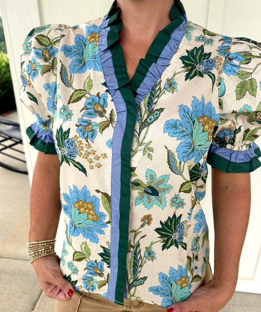 Ercu Multicolor Floral Top