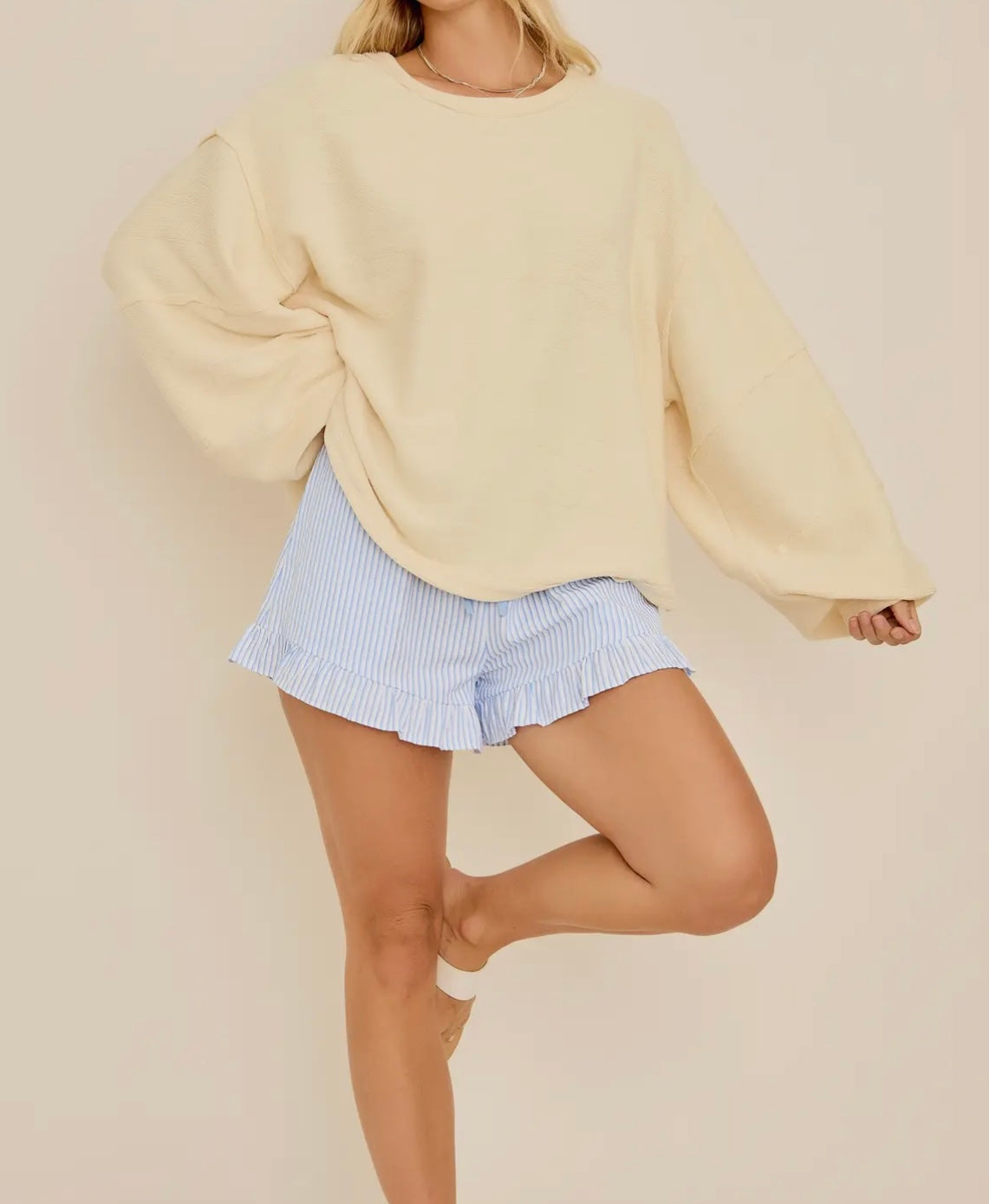 Butter Yellow Crewneck Top