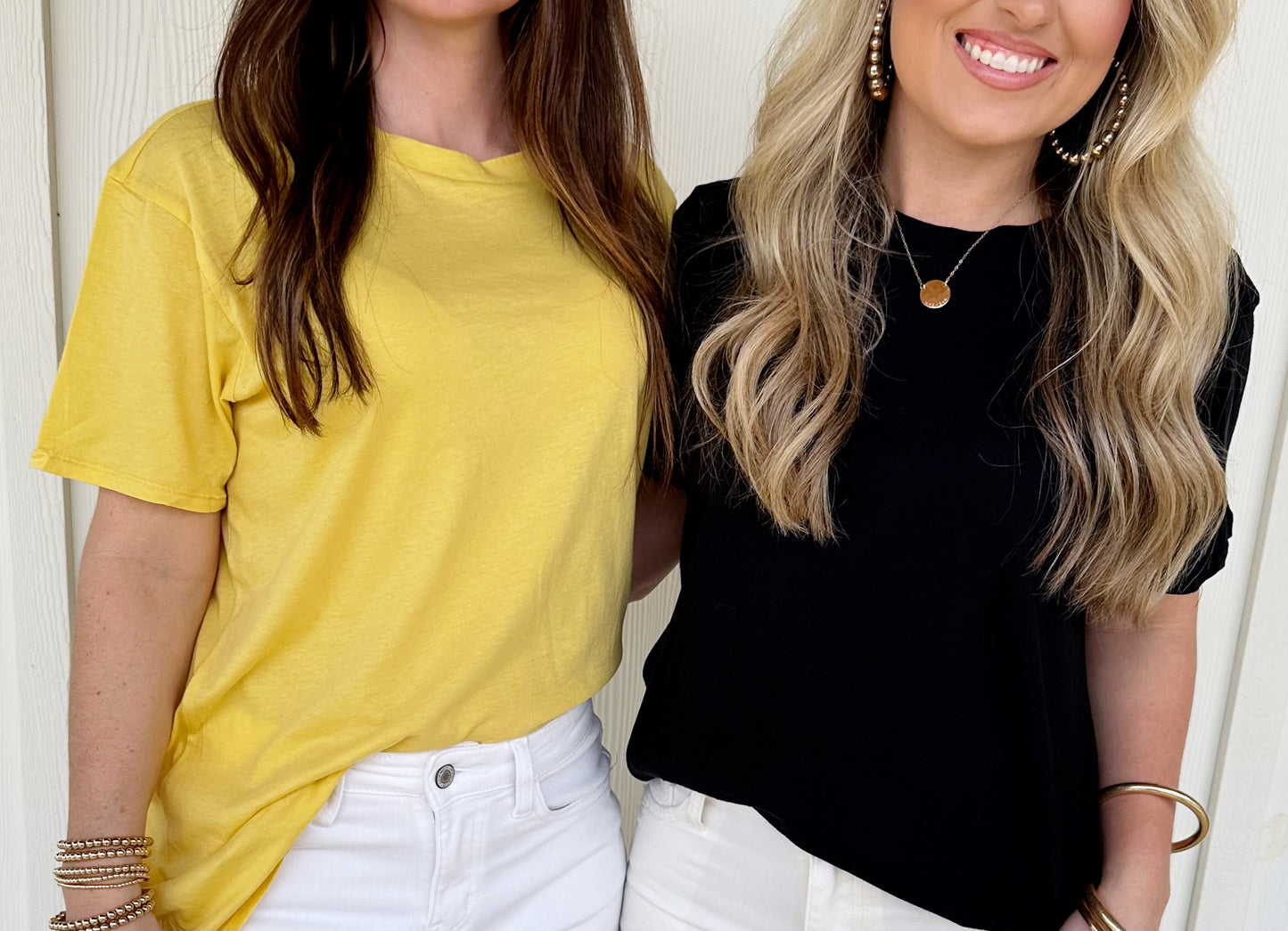 Cotton Boyfriend Round Neck Tee