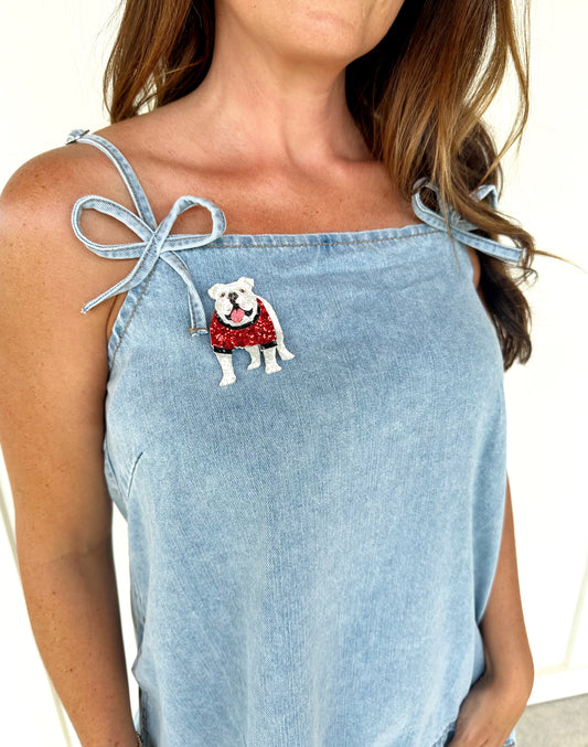 Bulldog Brooch