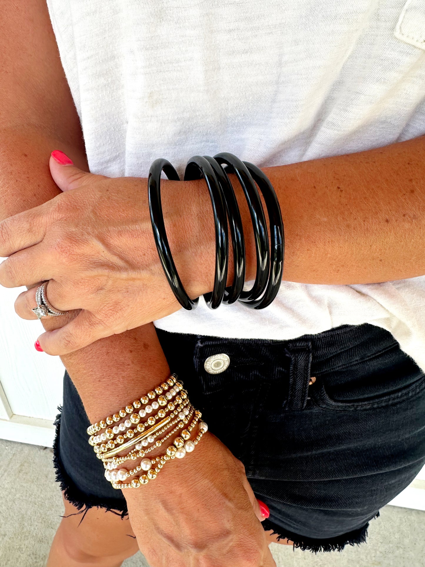 Black Jelly Bracelets