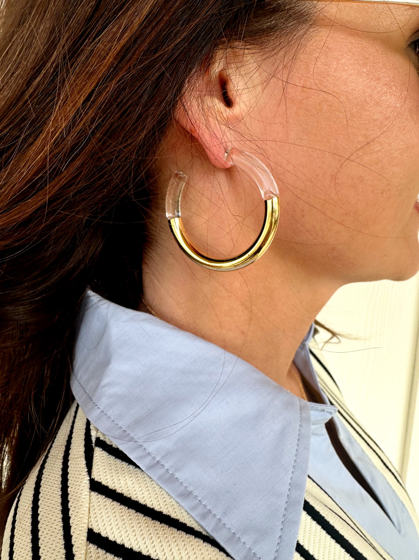 Acrylic & Metal Hoops