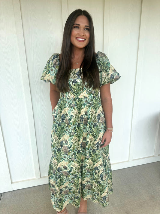 Clive Floral Print Dress