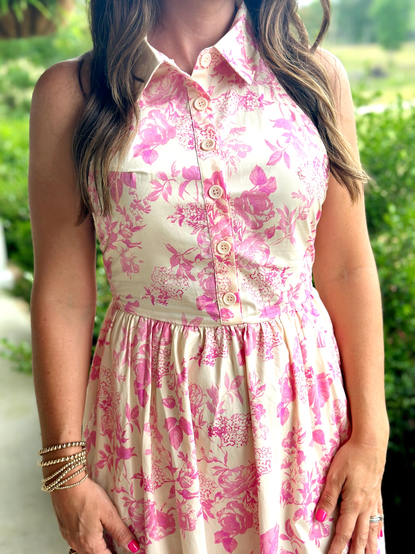 Alice Blush Pink Midi Dress