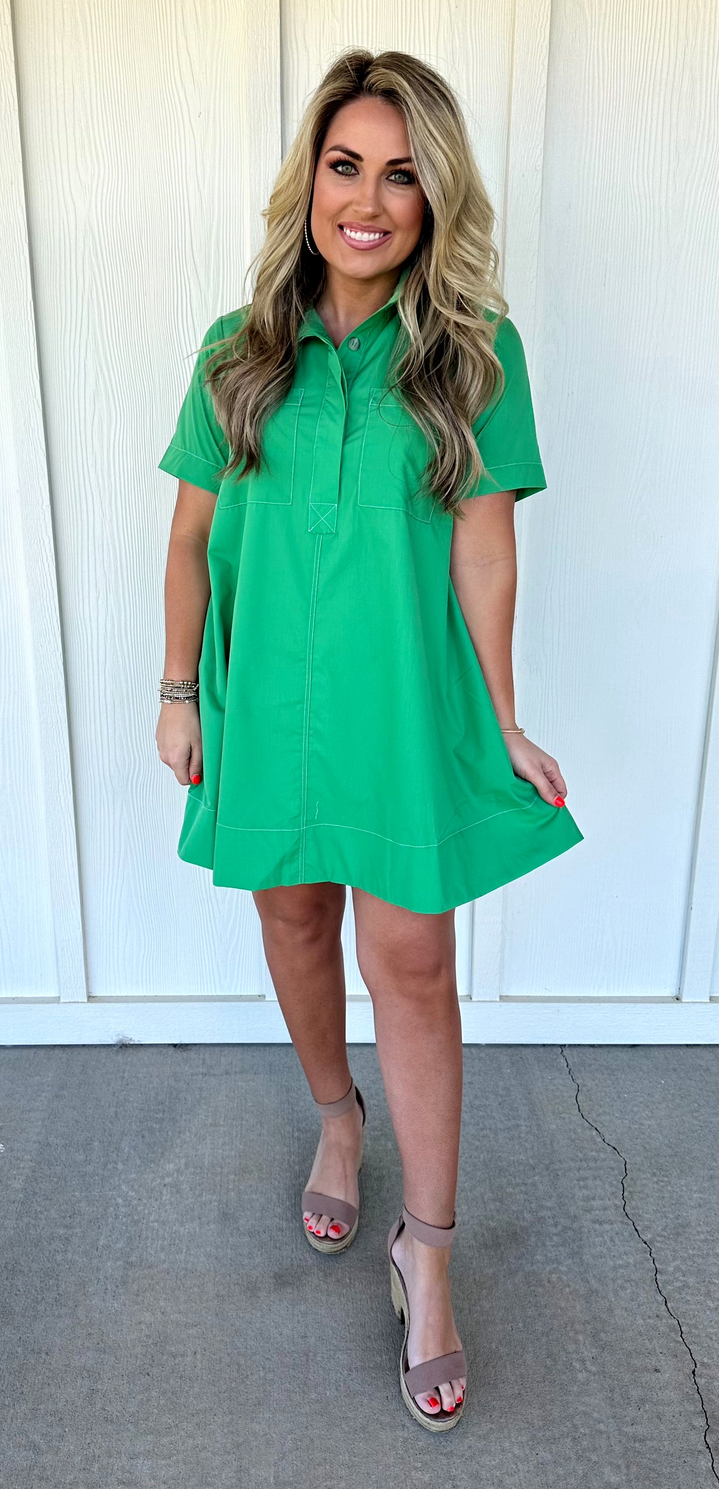 Green Mini Dress