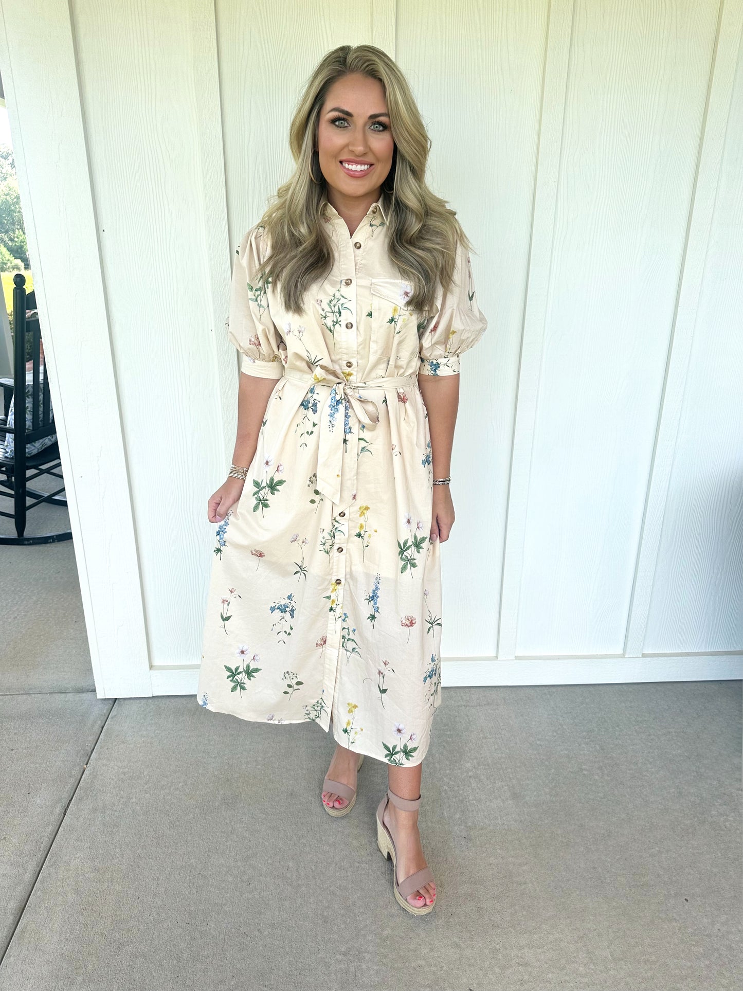 Floral Shirt Dress