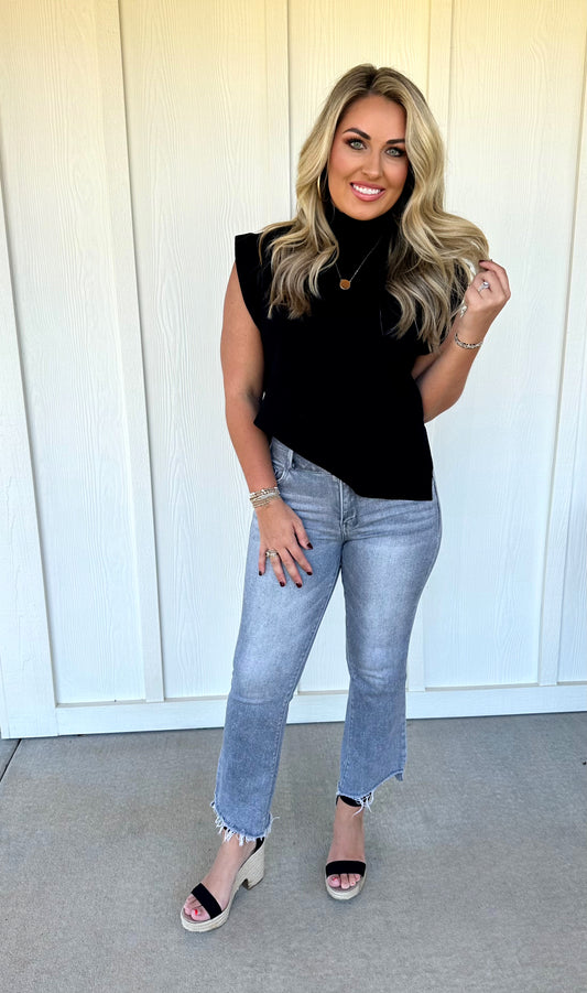 Black High Low Top