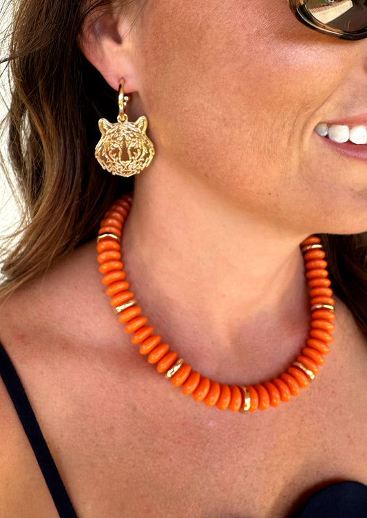 Tiger Dangle Metal Hoop
