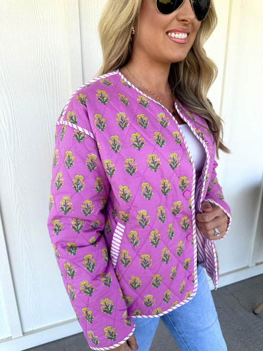 Floral Print Jacket