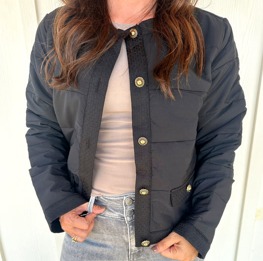 Black Quilt Jacket
