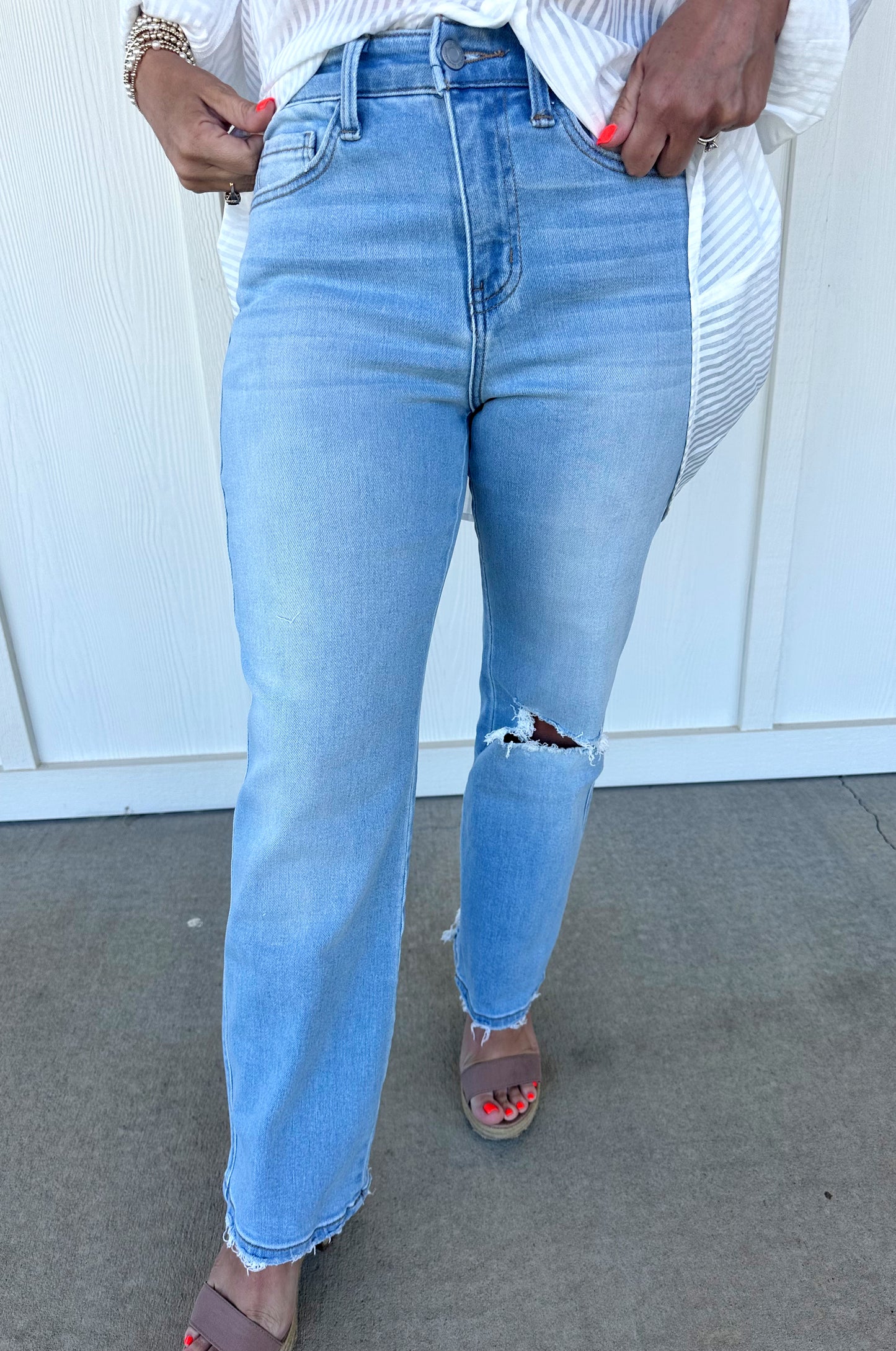 High Rise Regular Straight Jean