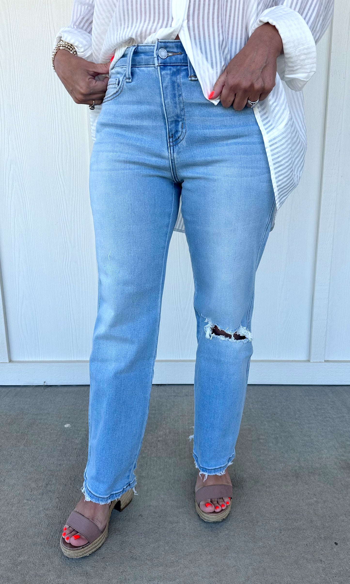 High Rise Regular Straight Jean
