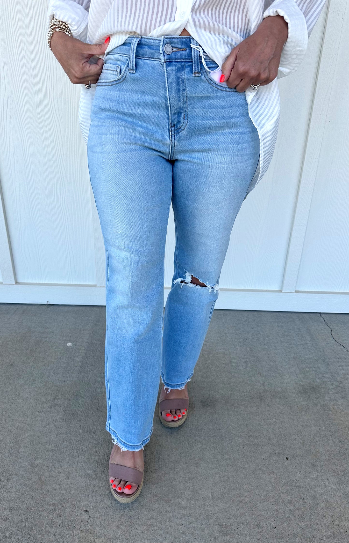 High Rise Regular Straight Jean