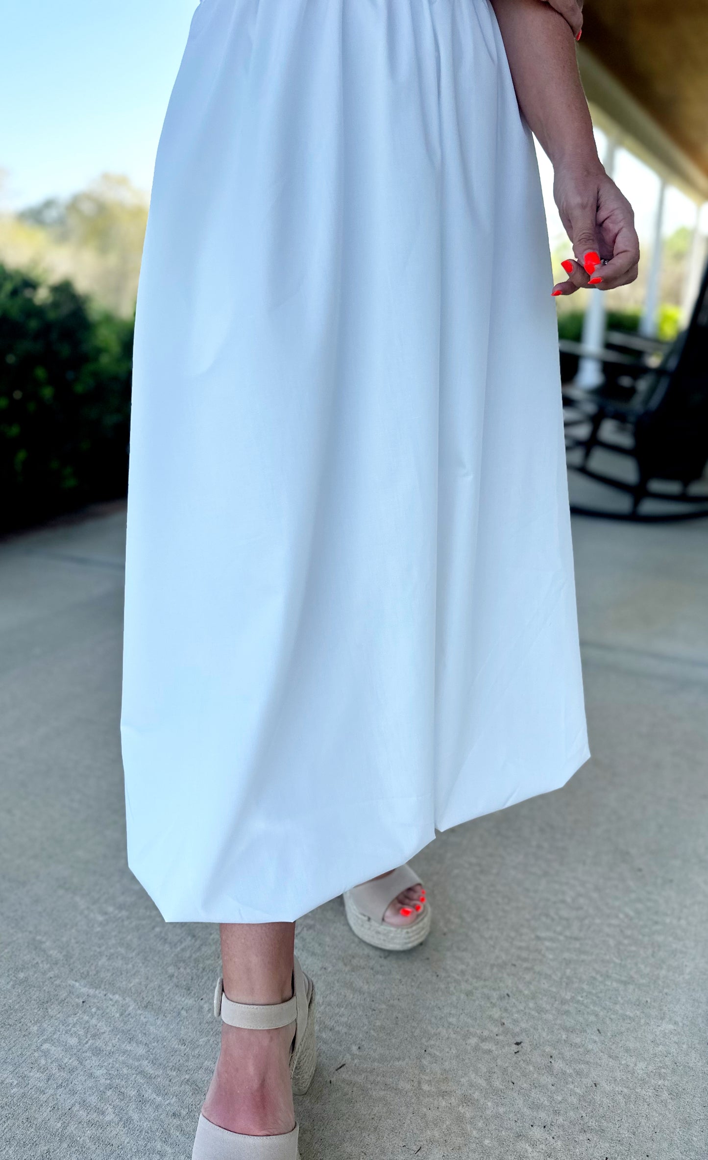 Cream Bubble Dress
