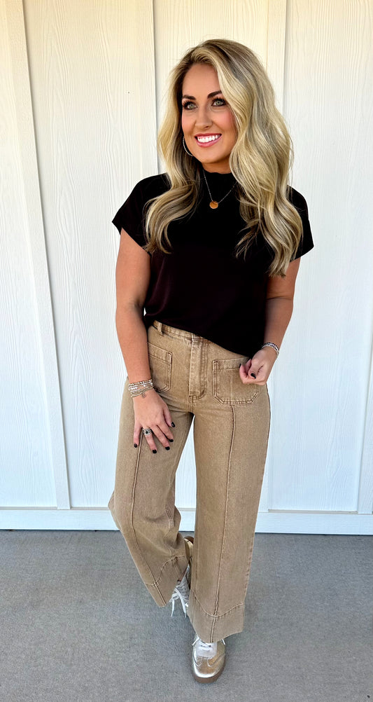 Chocolate Pullover Top